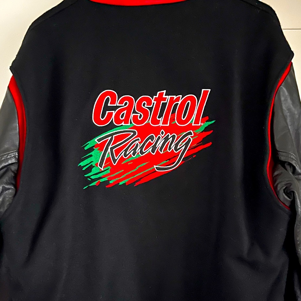 Castrol Racing Large 90s Varsity Jacket - Picture 2 of 3